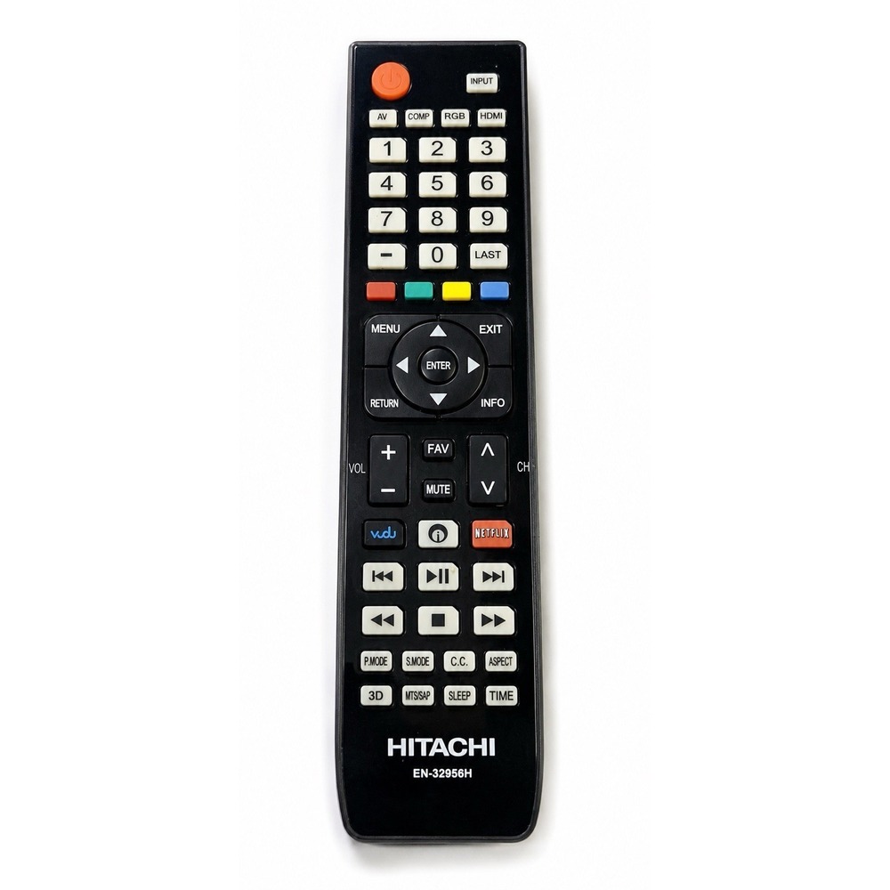 Hitachi EN-32956H OEM TV Remote Control Replacement Netflix VUDU Genuine